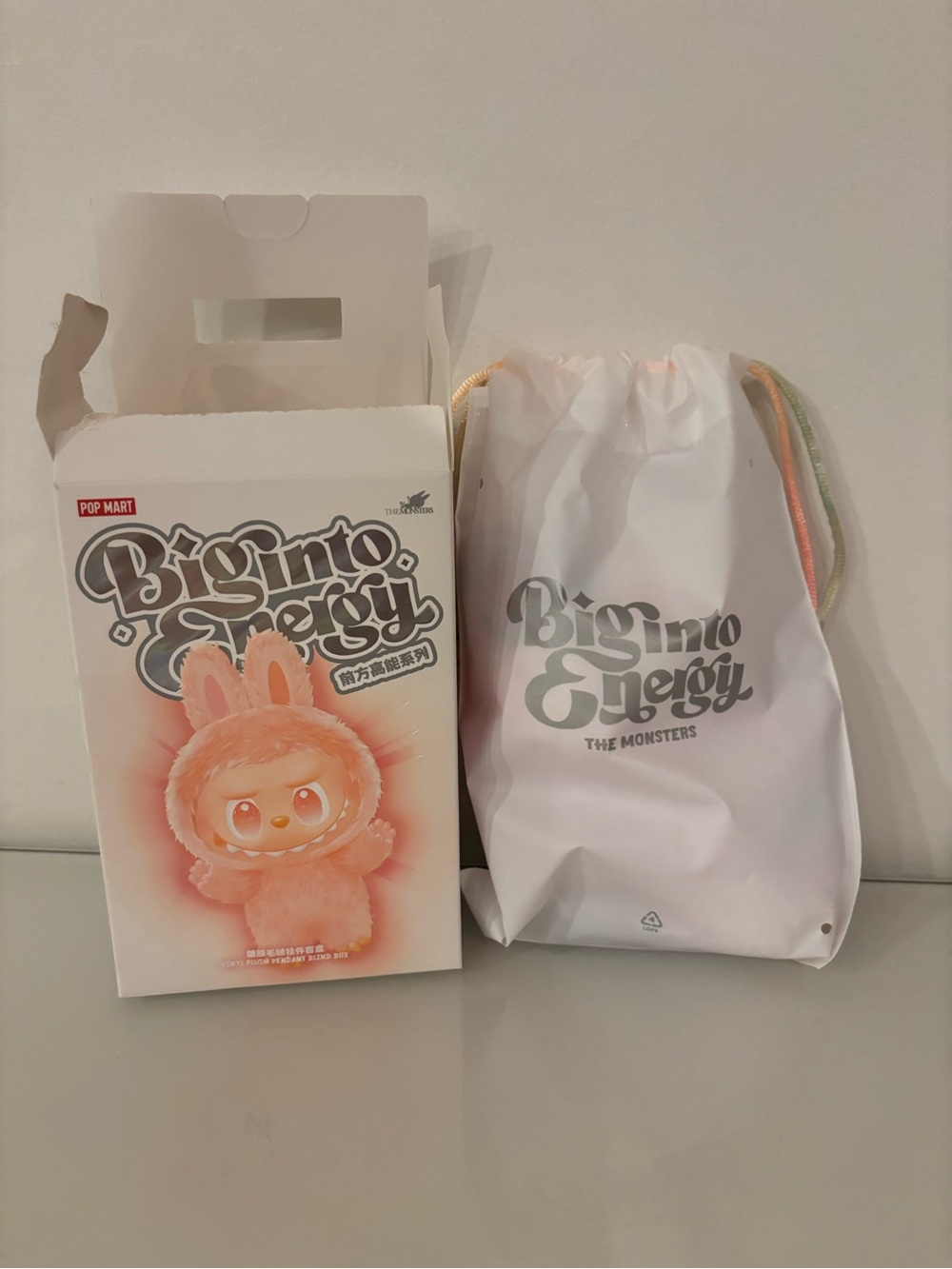 POP MART Labubu Big Into Energy LUCK Vinyl Plush Pendant
